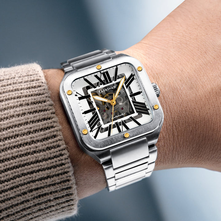 Engineer Lennox Skeleton Automatic White / Stainless Steel White Dial