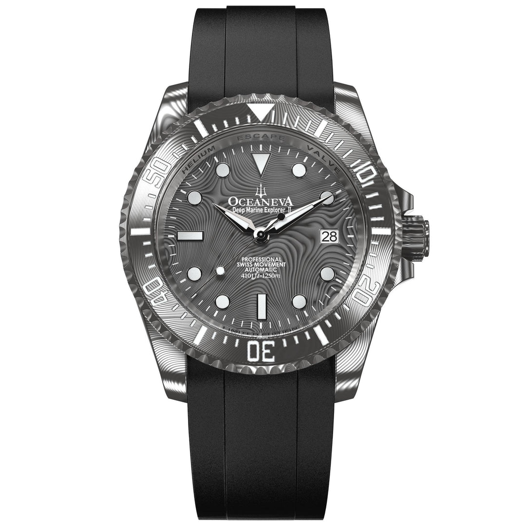 Damascus Deep Marine Explorer II Watch Grey Bezel | Dark Grey Dial