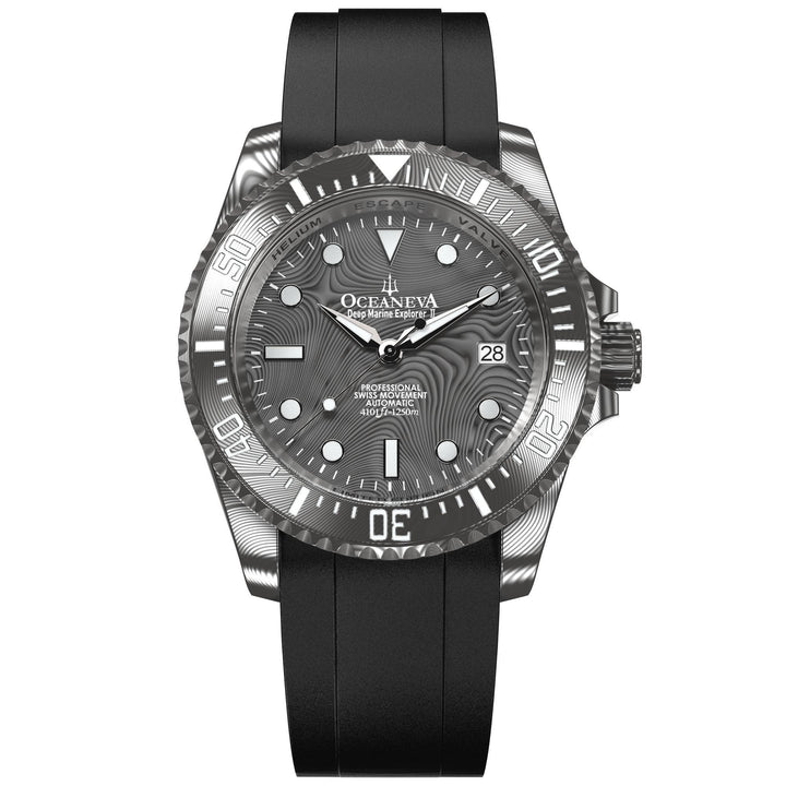 Damascus Deep Marine Explorer II Watch Grey Bezel | Dark Grey Dial