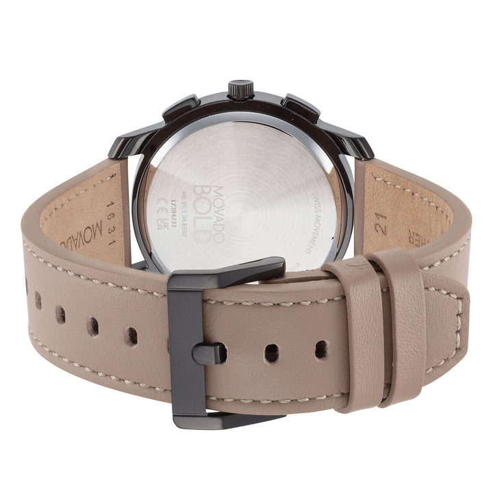 Bold 42mm / Black / Tan | Black Dial