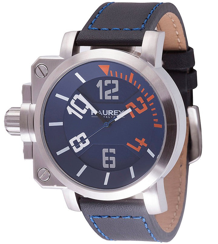 Gun Blue-Black | Blue Dial