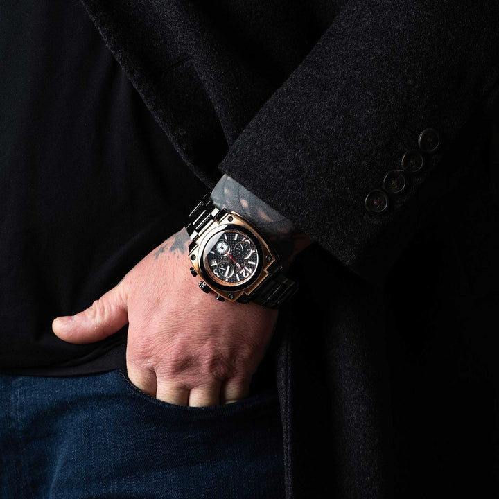 Torque II Chrono Black/Rosetone | Rose/ Black Dial