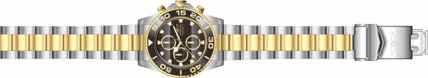 Pro Diver Chronograph Black Dial / Two-Tone Silver-Gold Stainless Steel Bracelet