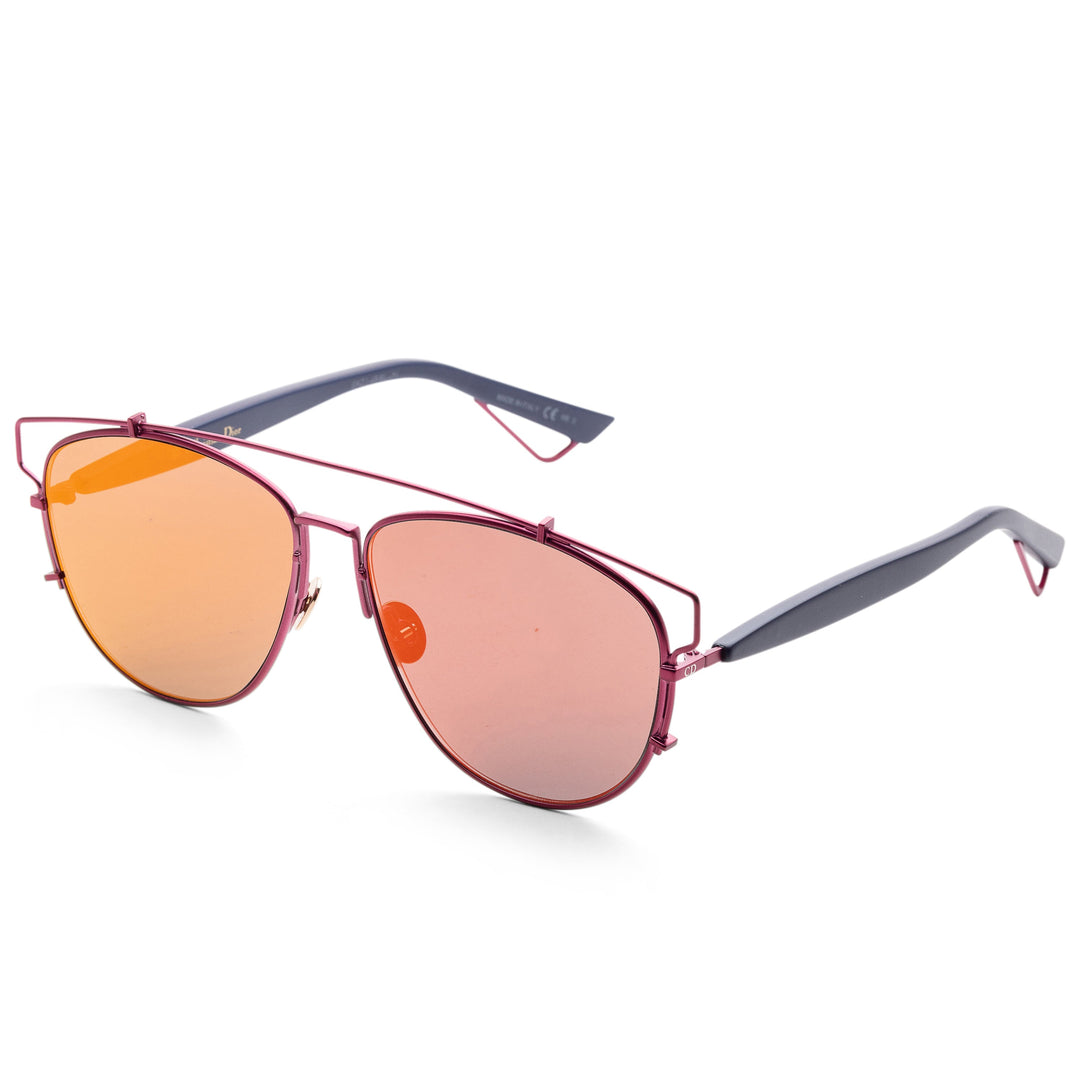 Technos Matte Red Blue Frame, Pink Orange Lens |  Dial