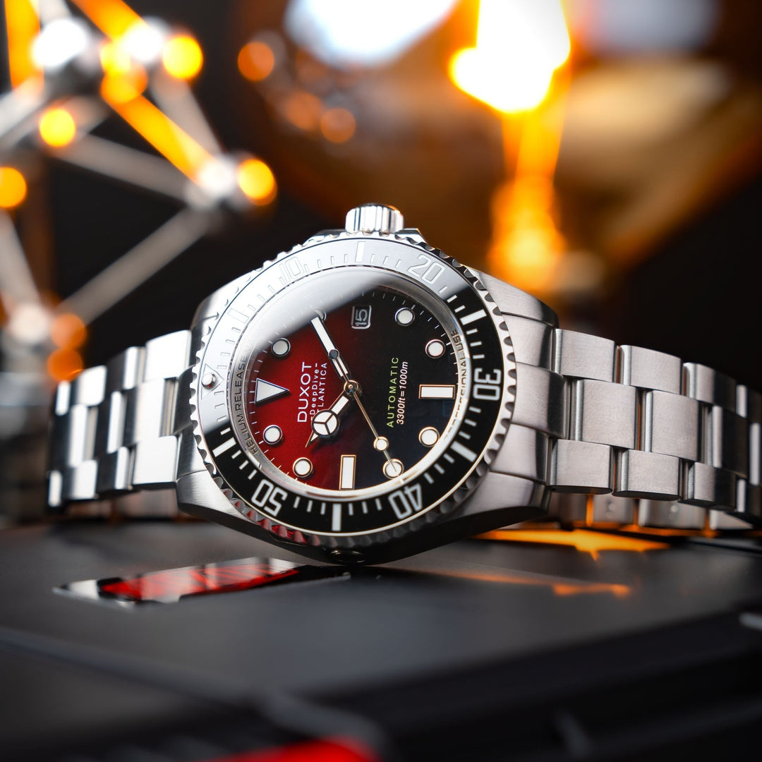Atlantica Deep Dive Automatic Limited Edition Red/Stainless Steel Red Dial