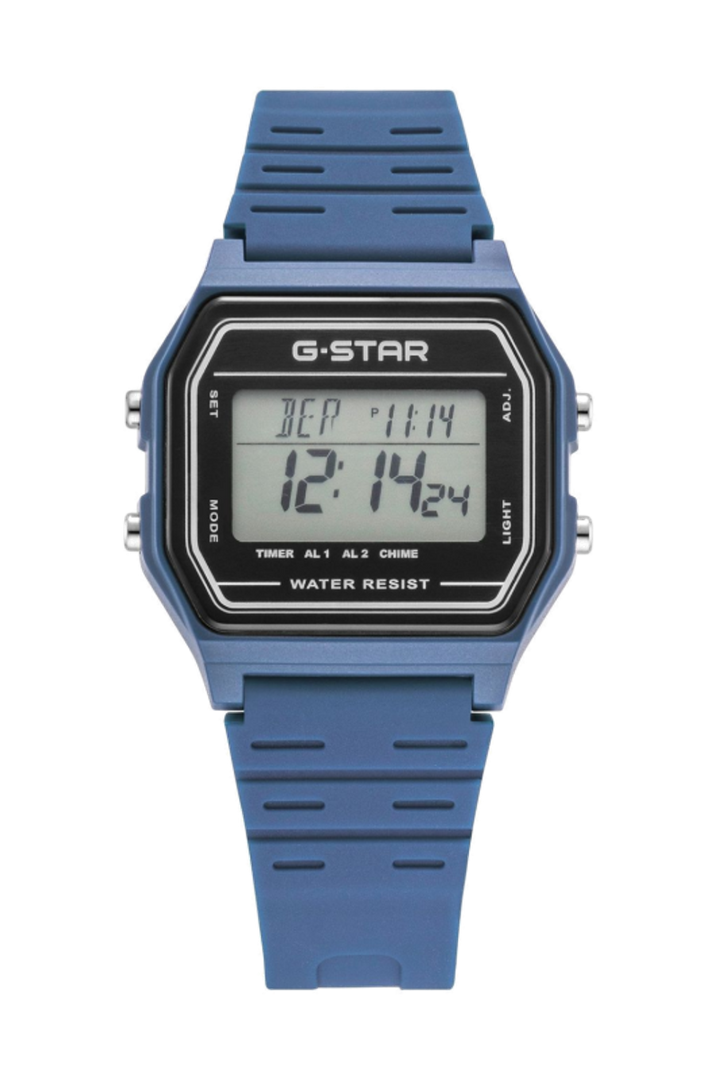Gridline Digital Gray Dial / Blue-Gray Silicone Strap Gray Dial