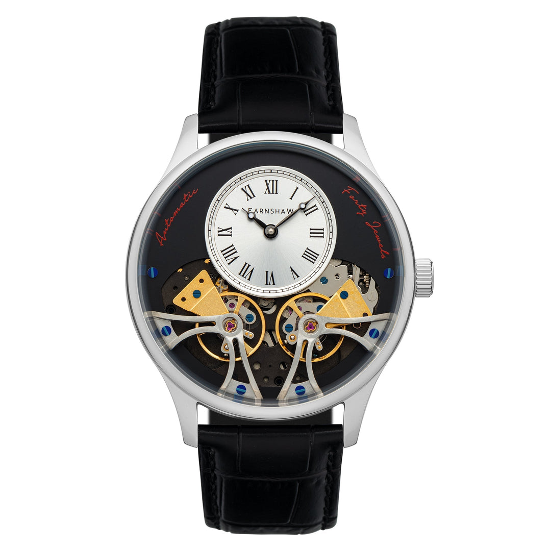 Thomas Earnshaw Scientists Faraday Double Barrel Automatic White / Leather | Whi