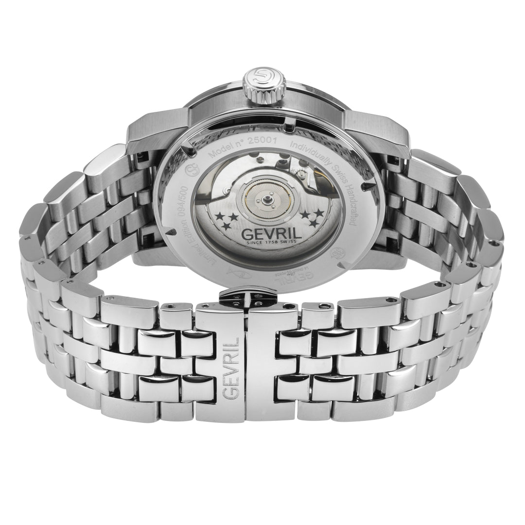 Madison Swiss Automatic Dress Watch, Silver Case, White Dial  steel | Silver Dia
