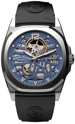Blue/Black Rubber Blue/rubber Blue Dial