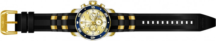 Pro Diver Chronograph Gold Dial / Two-Tone Black / Gold Silicone And Stainless S