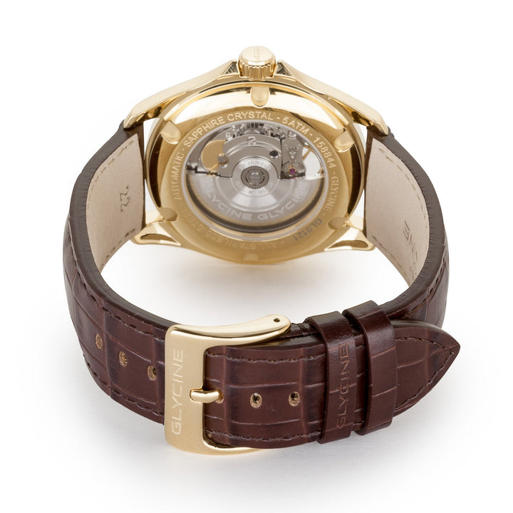 Combat Classic Open Heart 40 mm / Silver / Brown Silver Dial