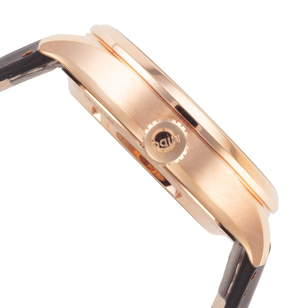 Mido 42mm / Brown / Black | Black Dial