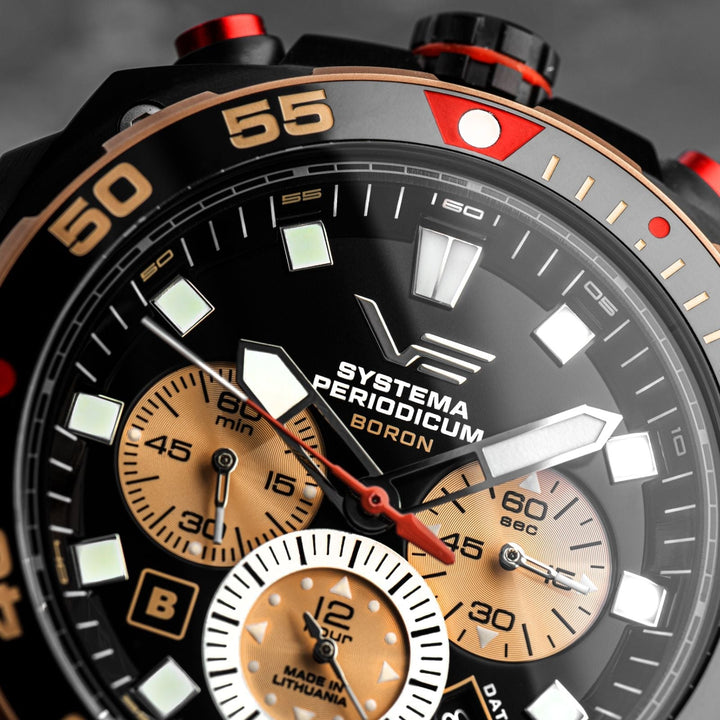 SYSTEMA PERIODICUM Black/Leather Black Dial