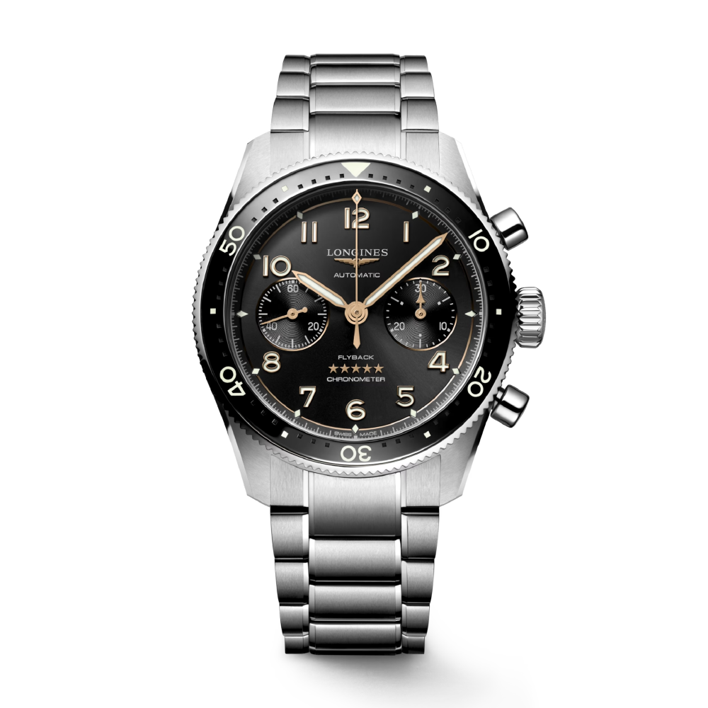 Spirit Flyback Black / Stainless Steel | Black Dial