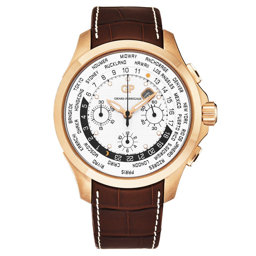 World Timer 4970052134BB6B / silver | Silver Dial