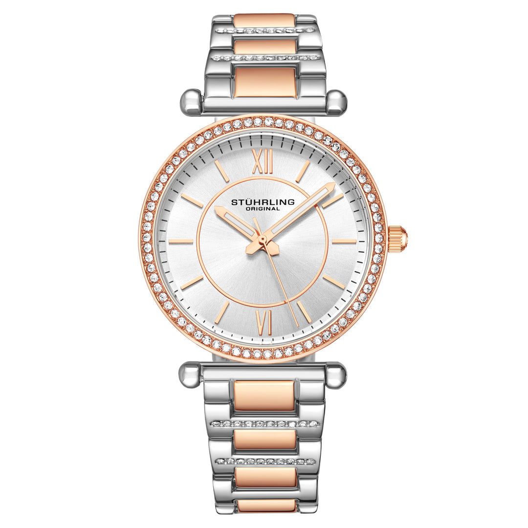 Aria Quartz Classic Rose/Stainless | Silver Dial