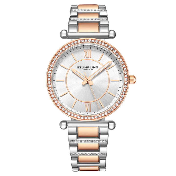 Aria Quartz Classic Rose/Stainless | Silver Dial
