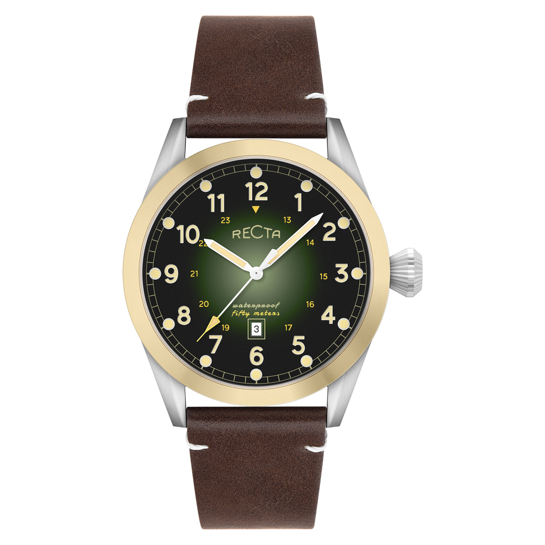 Cavalier Japan Quartz Green / Leather |  Dial