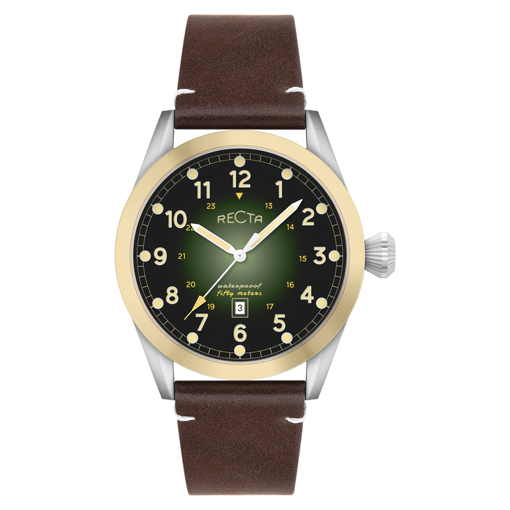 Cavalier Japan Quartz Green / Leather |  Dial