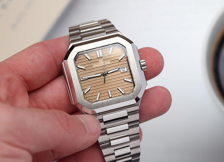 Tenuis Automatic Silver Bezel|Salmon Dial Watch