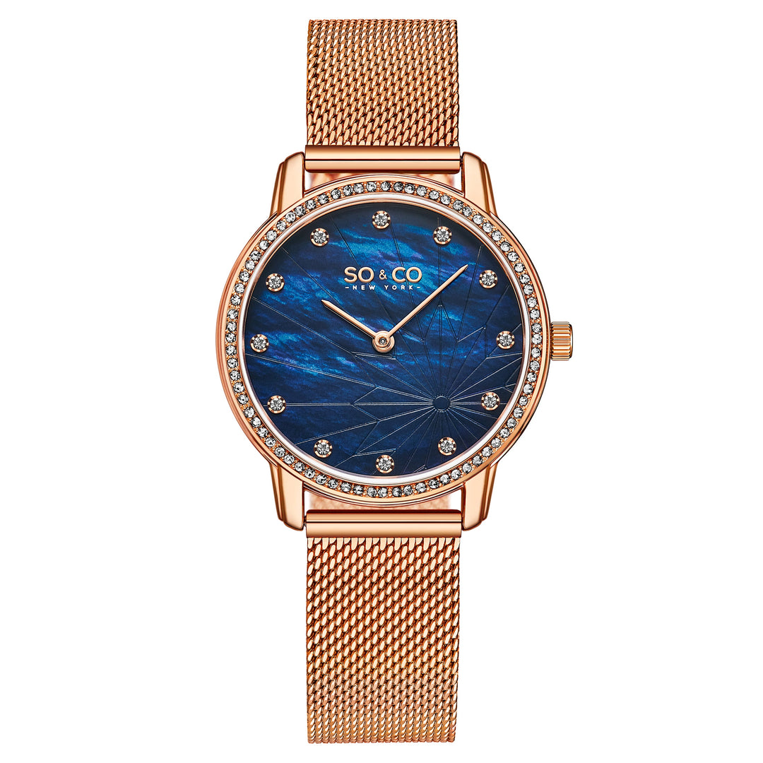 Chelsea-5586.4 Rose Gold/Stainless Steel | Blue Dial