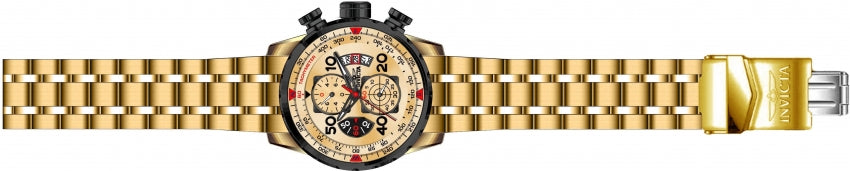 Aviator Chronograph Gold Dial / Gold Stainless Steel Bracelet Gold Dial