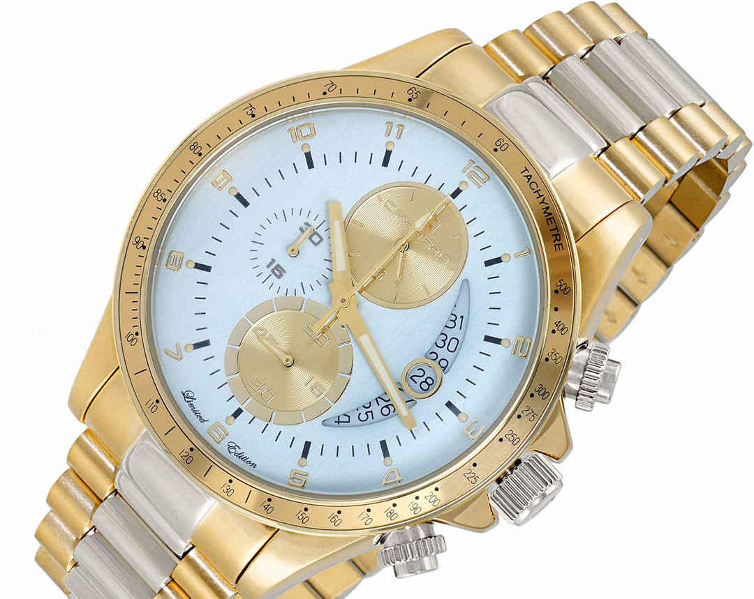 WINNER CIRCLE Light Blue/2-Tone Gold | Light Blue Dial