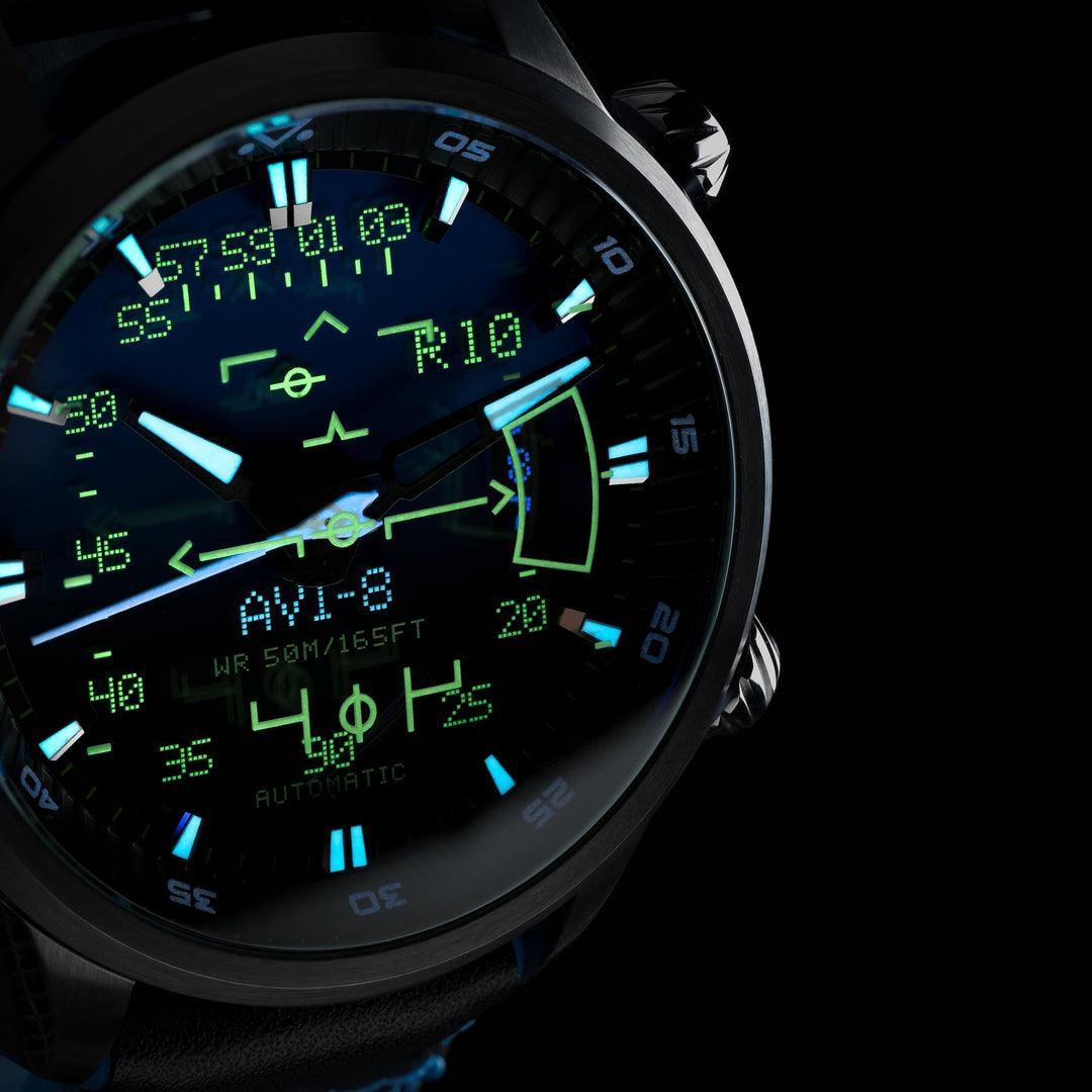 Hud Automatic Blue / Leather | Blue Dial