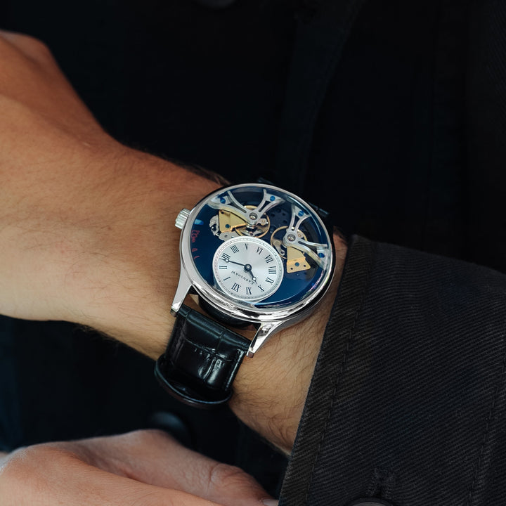 Thomas Earnshaw Scientists Faraday Double Barrel Automatic White / Leather | Whi