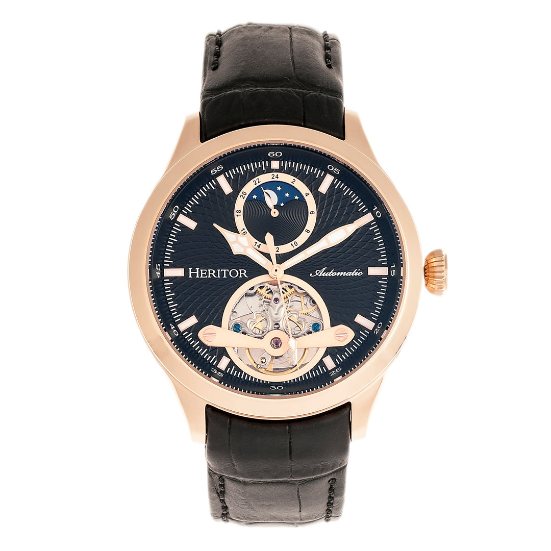 Gregory Rose Gold/Black | Black Dial