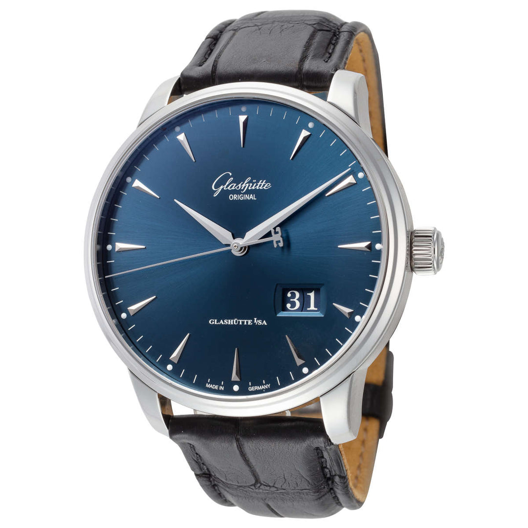 Senator Excellence Panorama 42mm / Blue / Black Blue Dial