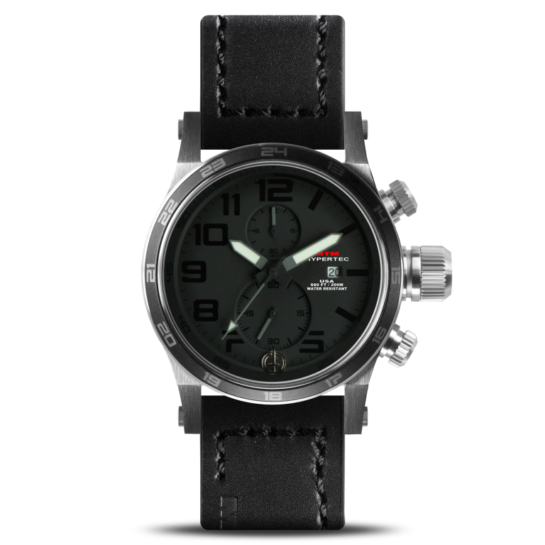 Hypertec Chrono 2 Silver/Black | Black Dial