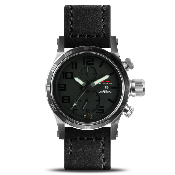 Hypertec Chrono 2 Silver/Black | Black Dial