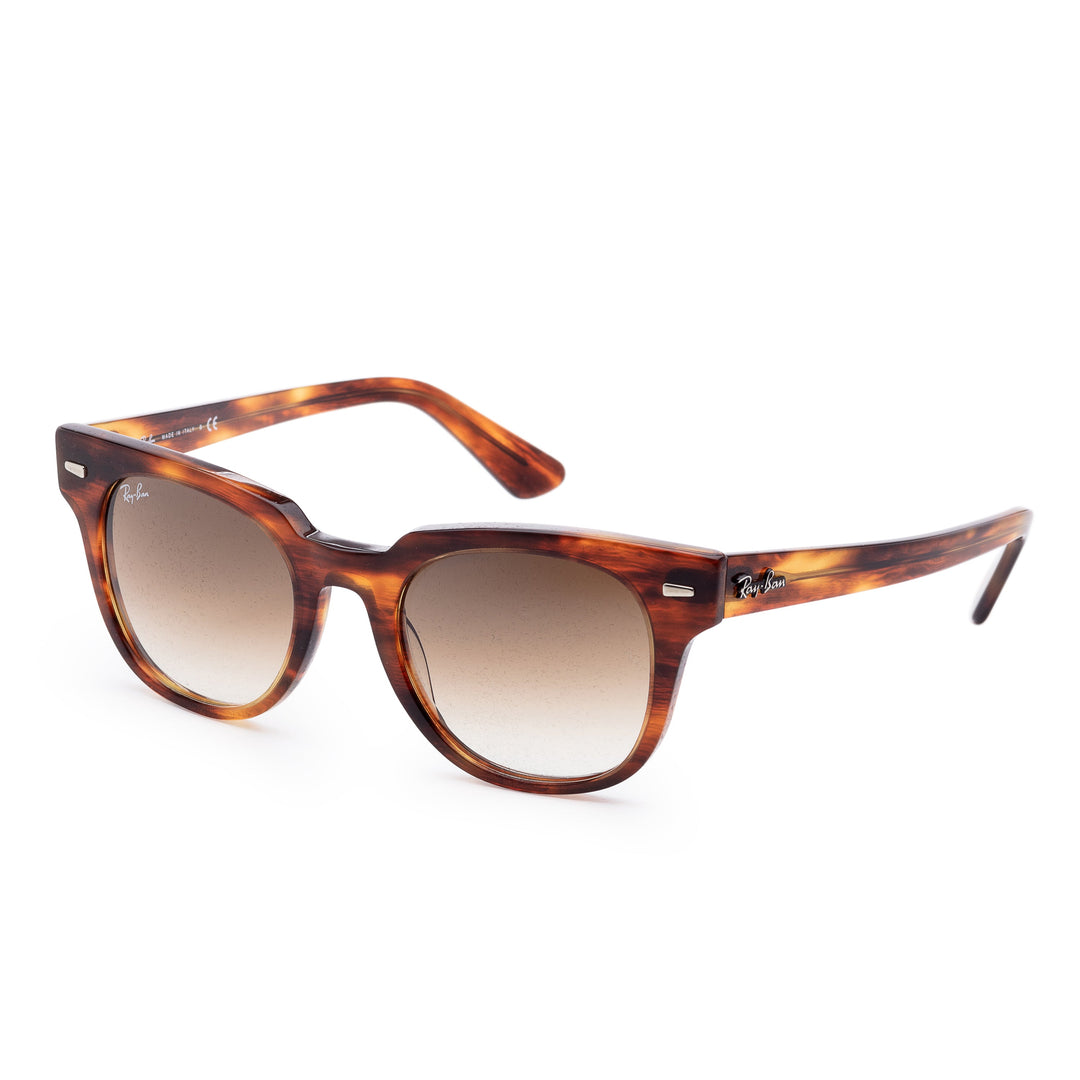 Meteor Classic Stripped Havana Frame, Blue Polar Mirror Gold Lens |  Dial