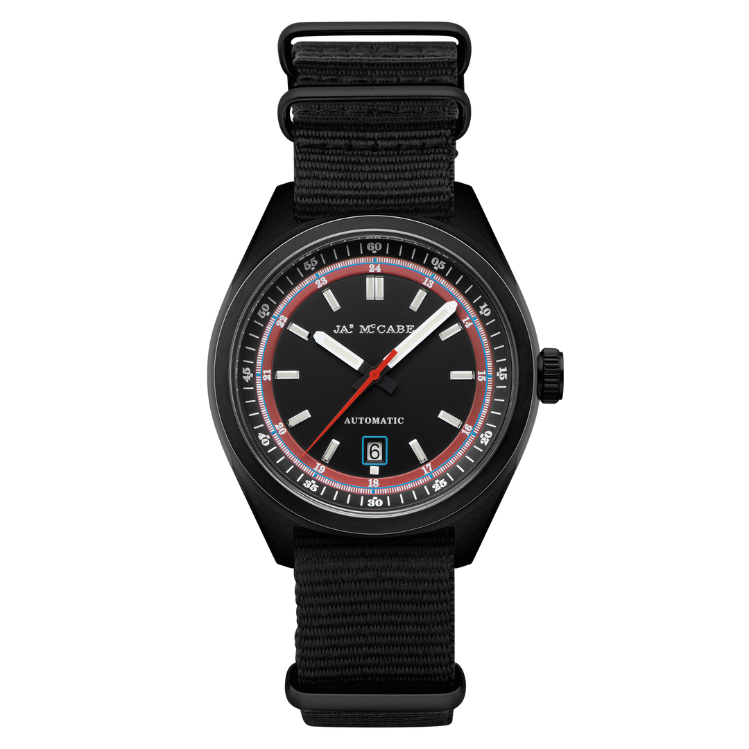 Scrambler Automatic Black / Black Nylon | Black Dial