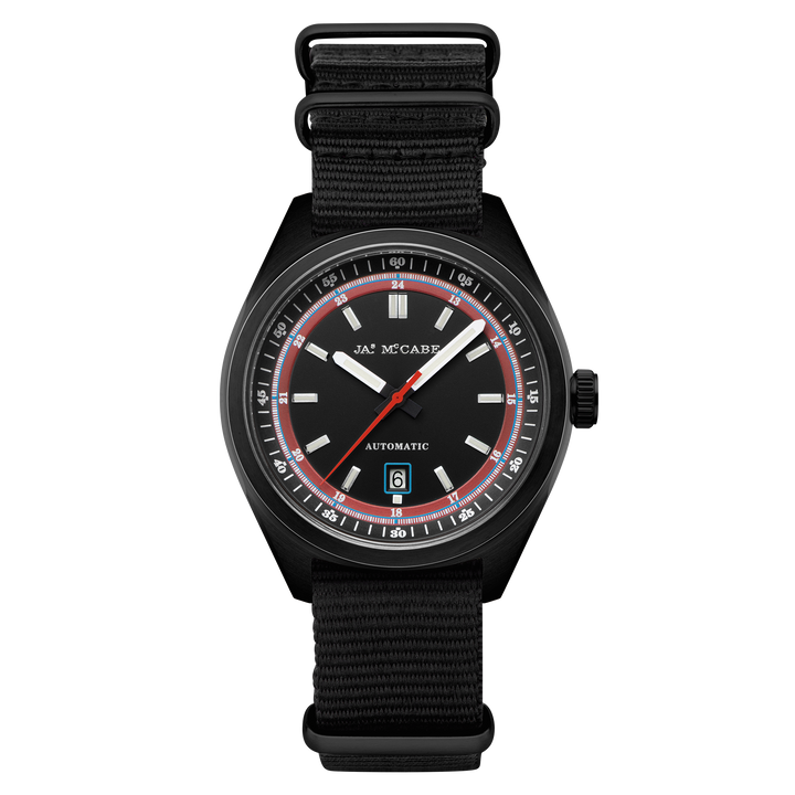 Scrambler Automatic Black / Black Nylon | Black Dial