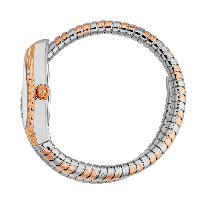 Snake 20mm / Silver / Silver and Rose Gold Silver Dial