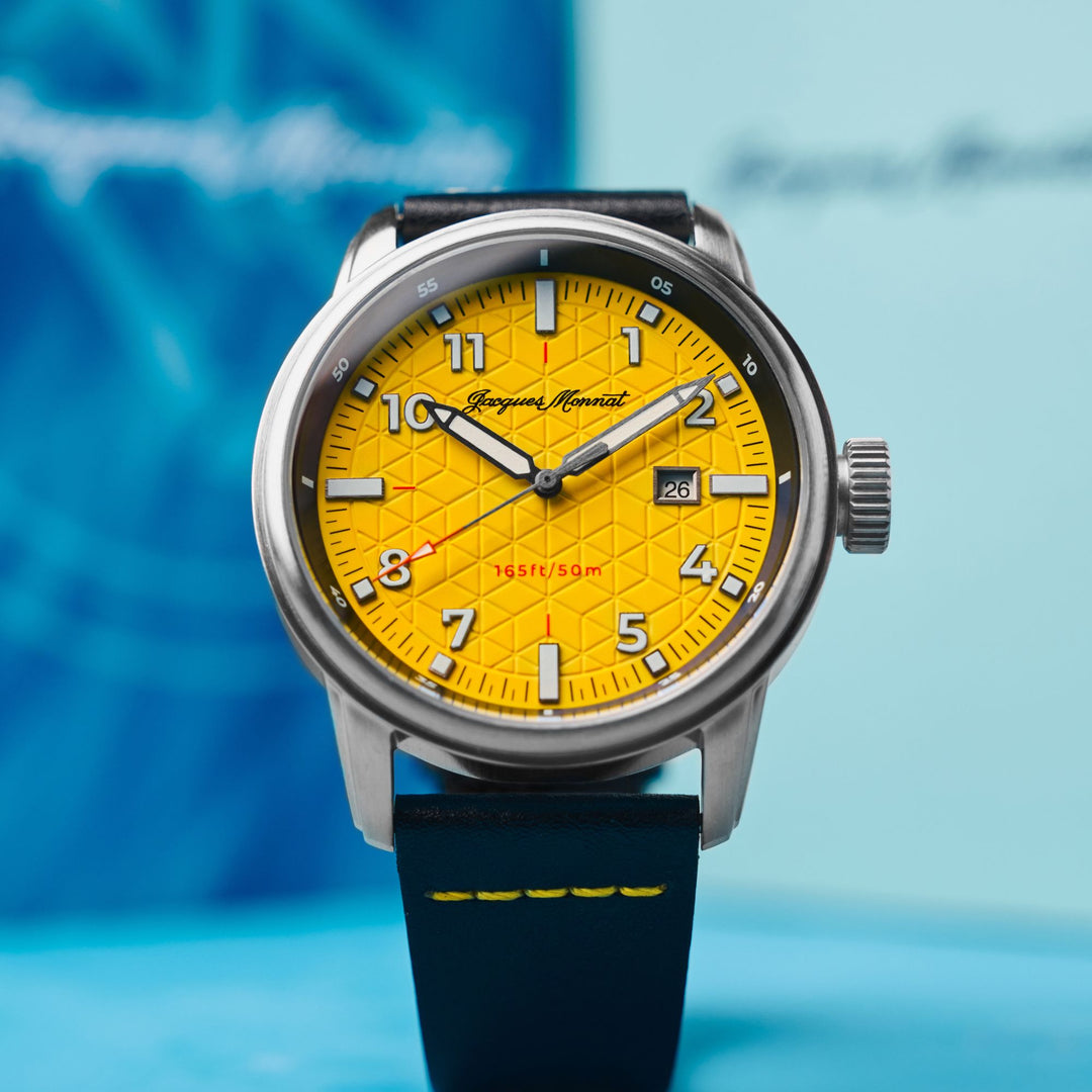 Roscana Quartz Yellow / Leather | Yellow Dial