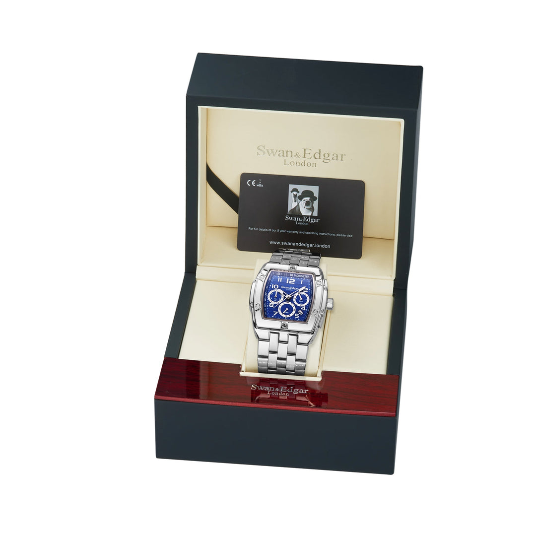 Ambassador Blue/Stainless Steel Blue Dial