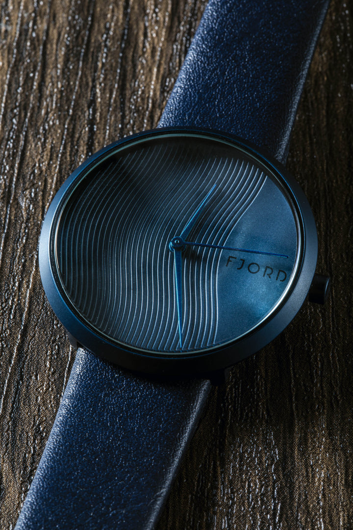 Laurens Blue / Leather | Blue Dial