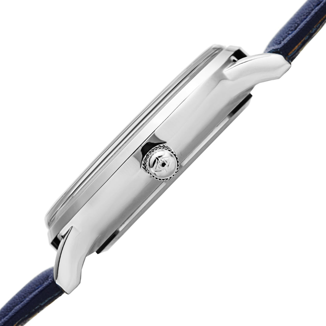 AK1104BU-S-Casual Blue/Leather | Blue Dial