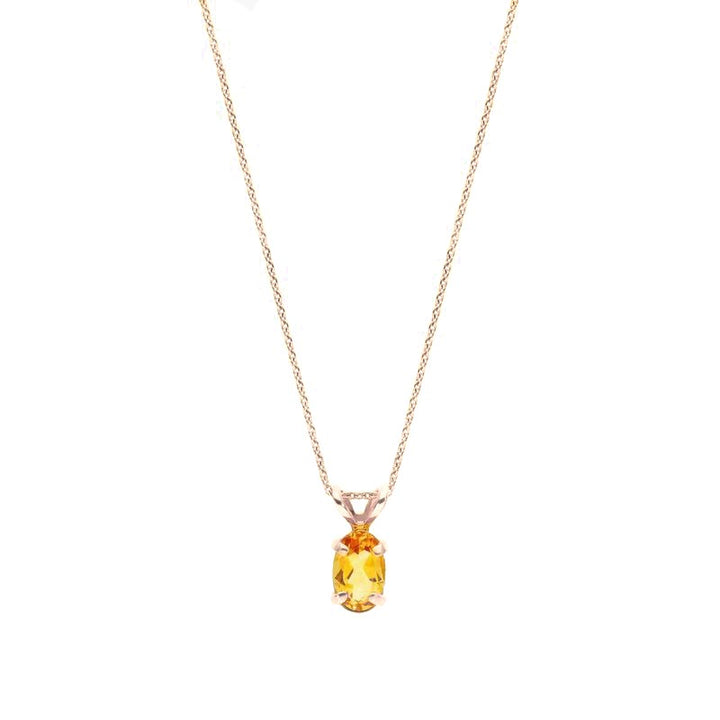 Citrine Rabbit Ear Necklace