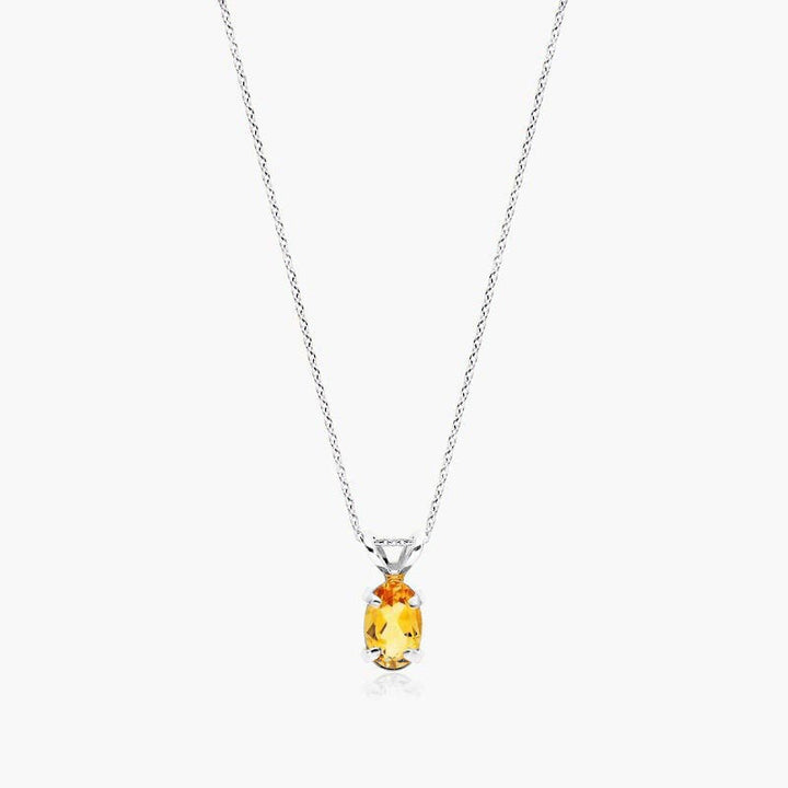 Citrine Rabbit Ear Necklace