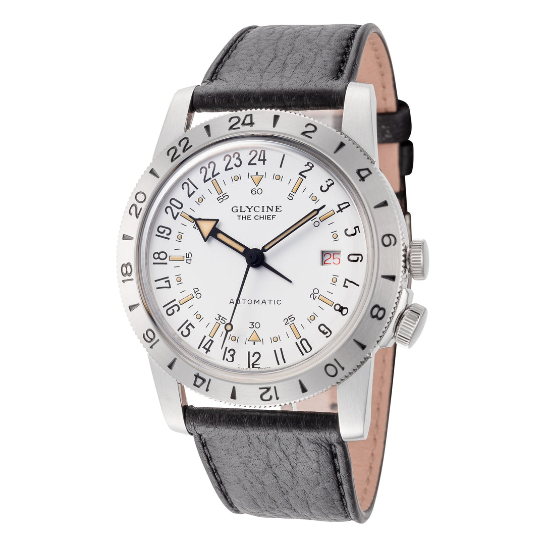 Airman The Chief Purist 40mm / White / Black White Dial