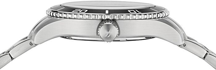 Pacific Beach Silver / Stainless Steel | Black Dial