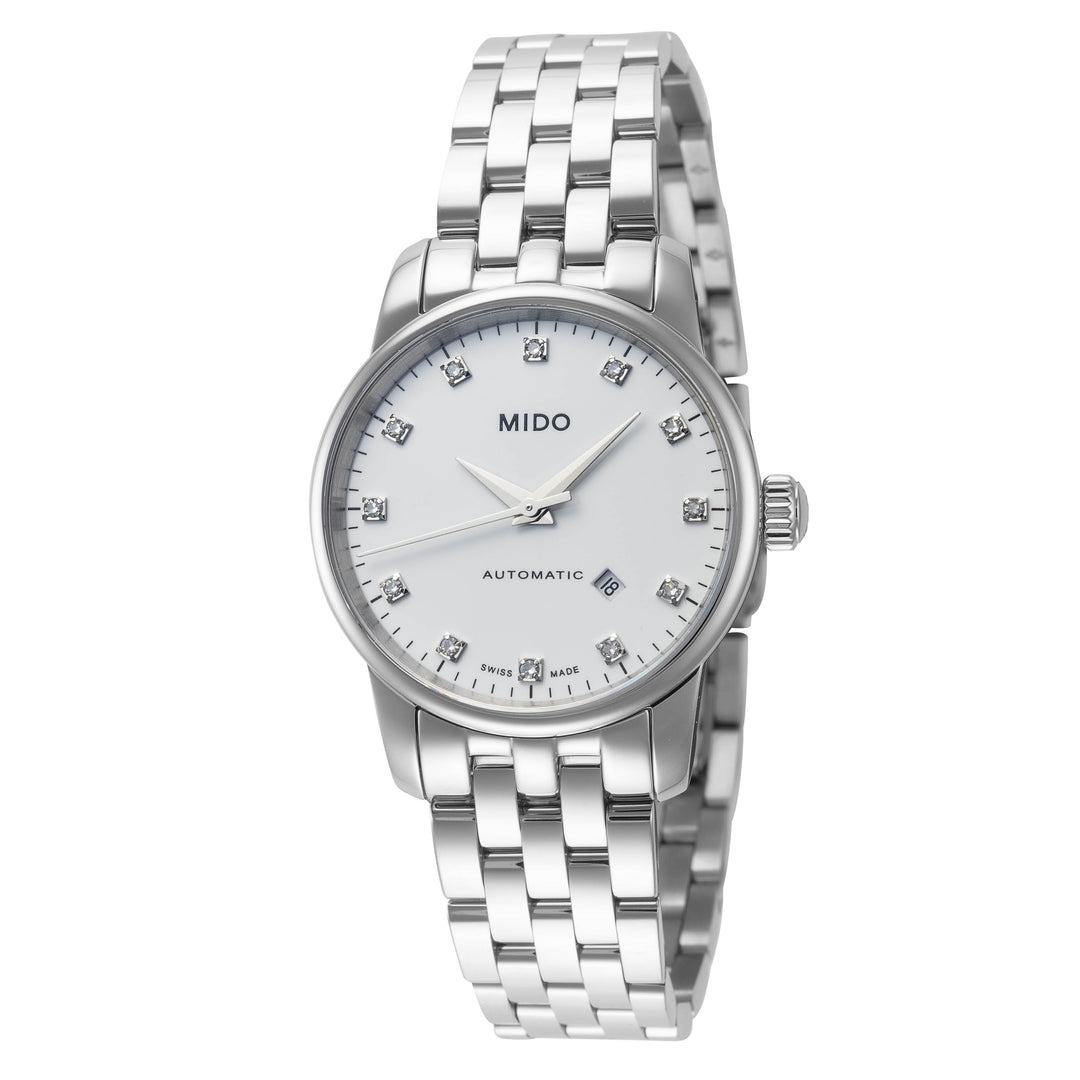 Baroncelli 29 mm / White / Silver White Dial
