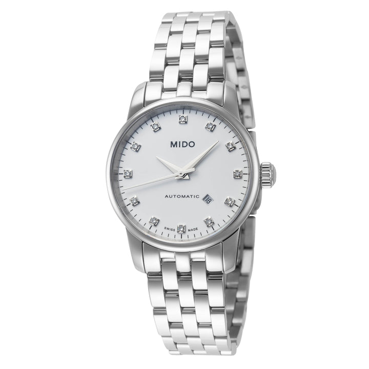 Baroncelli 29 mm / White / Silver White Dial