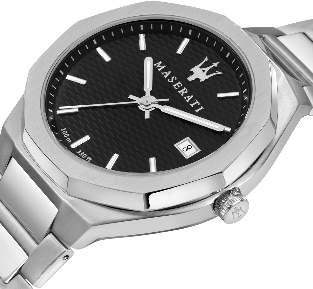 STILE Black / Stainless Steel Black Dial