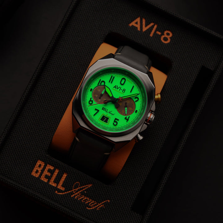 BELL X-1 MACHBUSTER CHRONOGRAPH Cream / Leather | Cream Dial