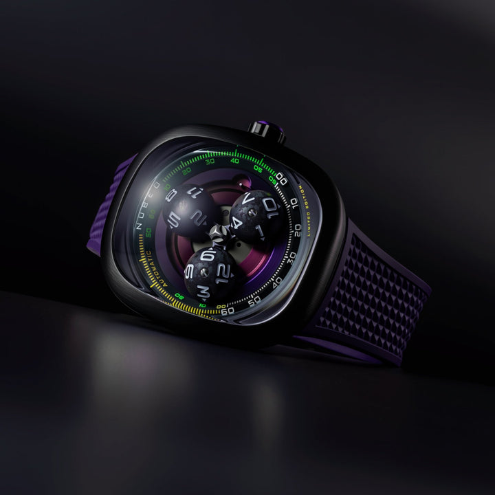 Tri-star Orbit Automatic Limited Edition Purple / Rubber | Purple Dial